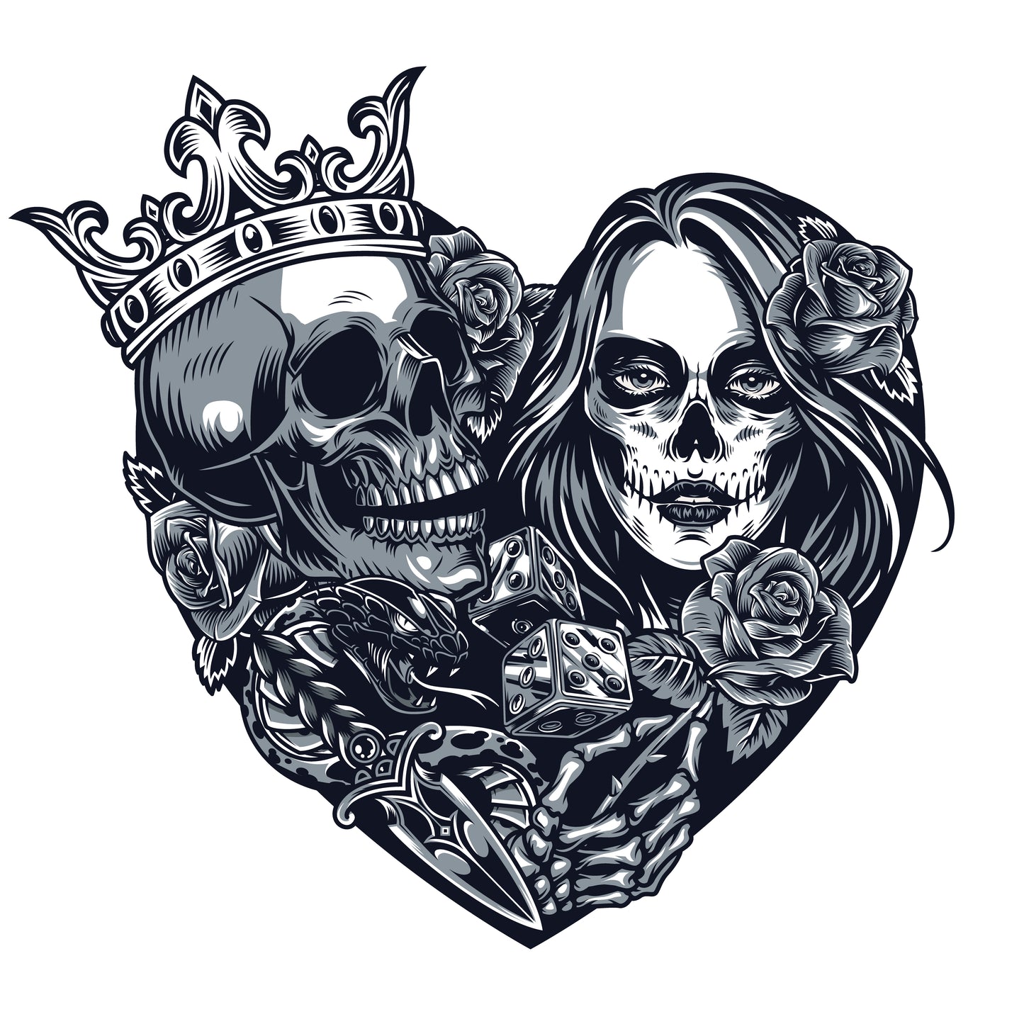 Skull Lovers - Чаша Корково Дъно