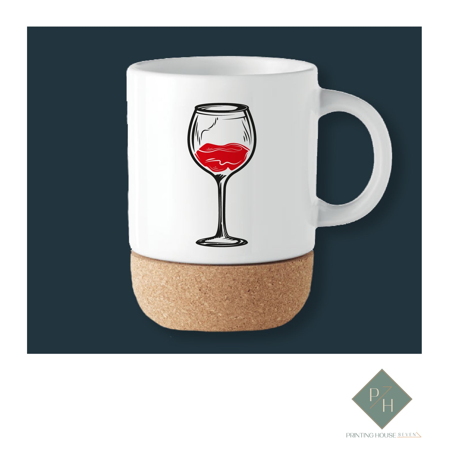 All You Need Is Wine - Cork Bottom Glass