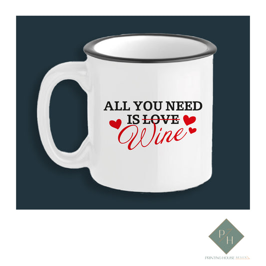 All You Need Is Wine - Керамично Канче