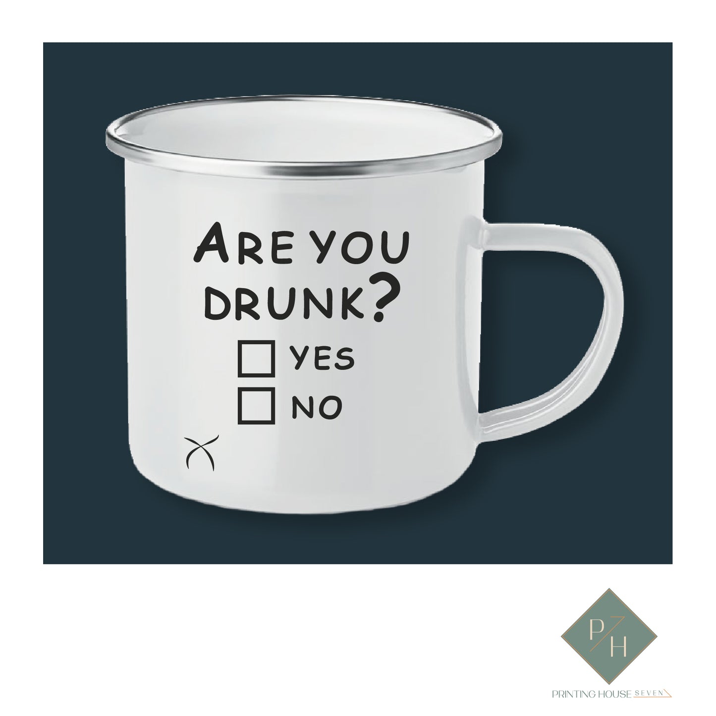 Are you drunk - Enameled Mug