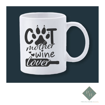 Cat Mother Wine Lover - Чаша