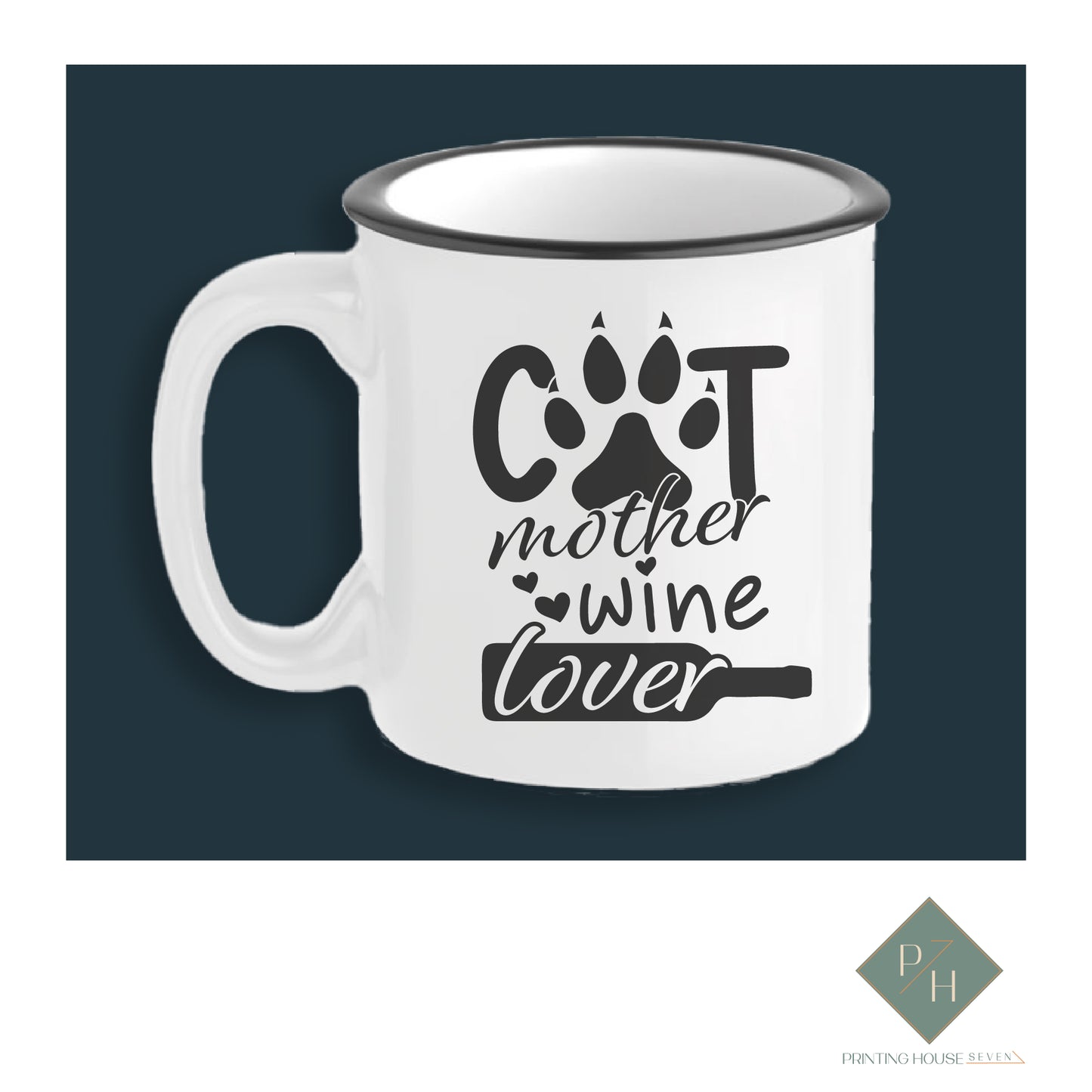 Cat Mother Wine Lover - Ceramic Mug