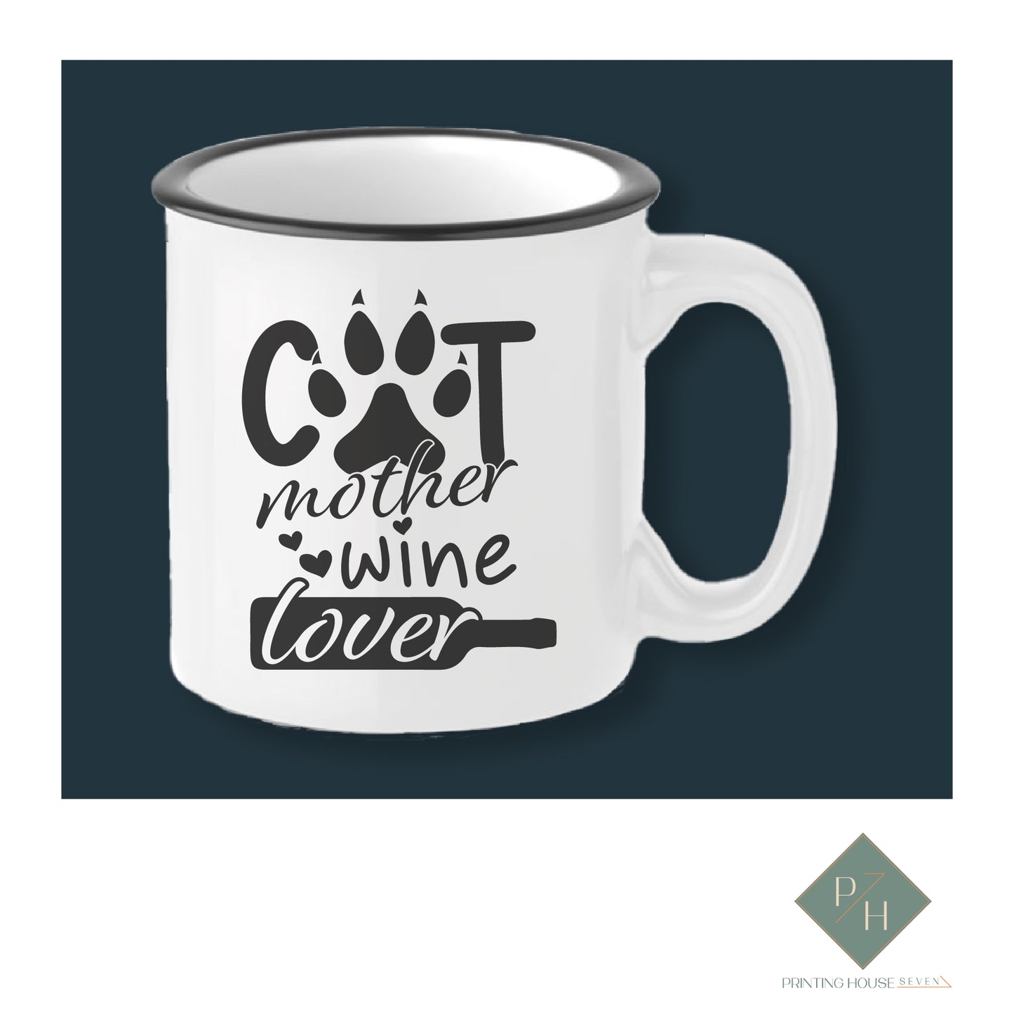 Cat Mother Wine Lover - Ceramic Mug