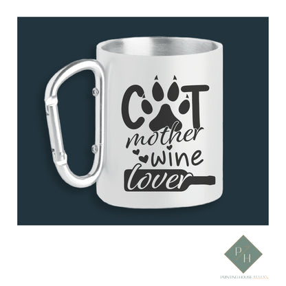 Cat Mother Wine Lover - Carabiner Carafe