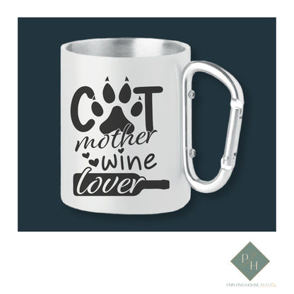 Cat Mother Wine Lover - Carabiner Carafe