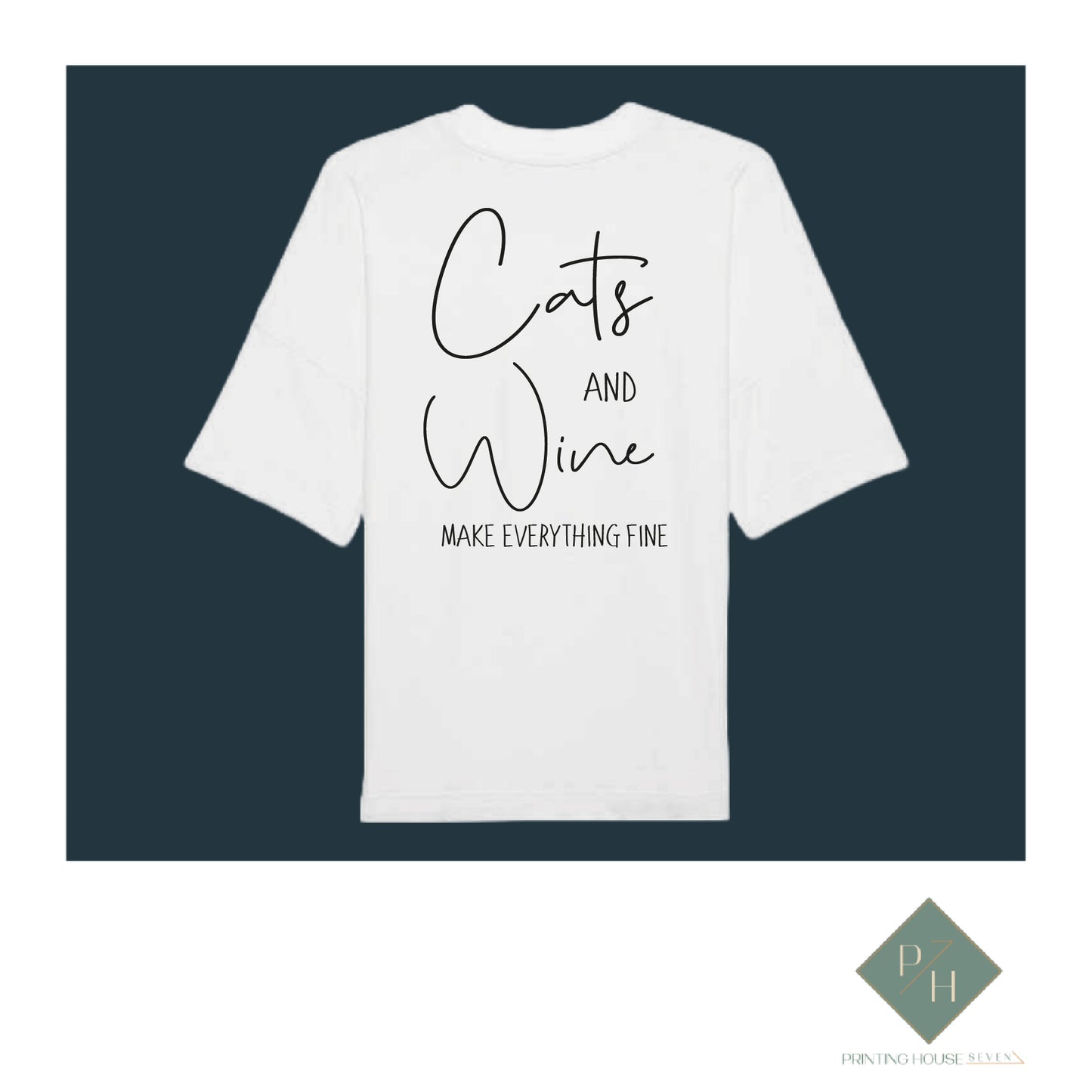 Cats And Wine - T-Shirt