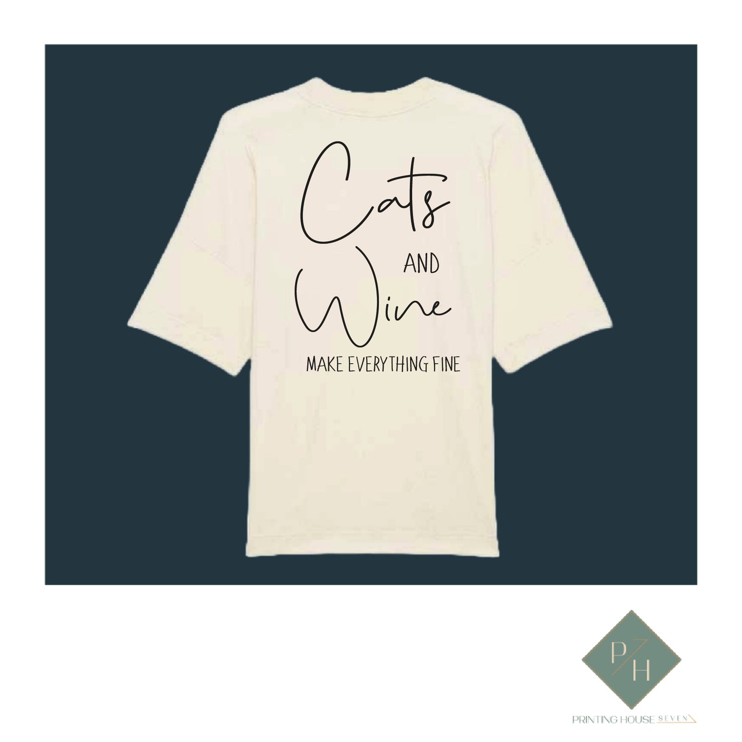 Cats And Wine - T-Shirt