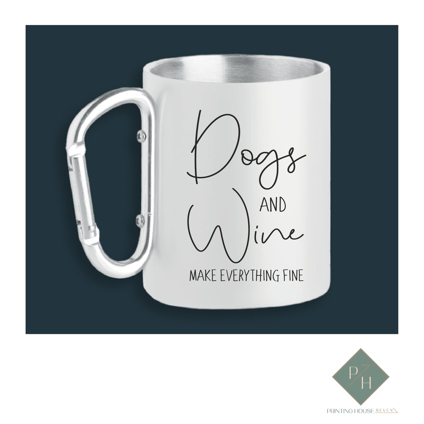 Dogs And Wine - Jug With Carabiner