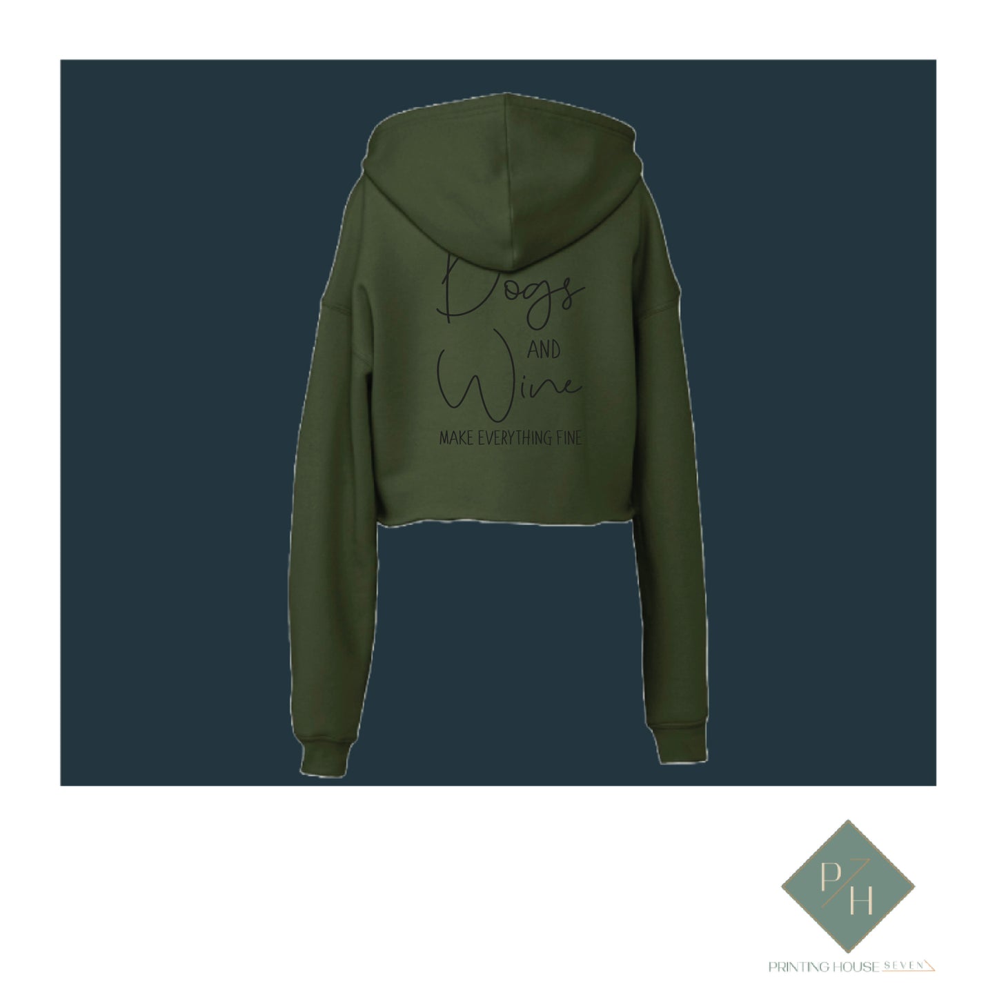 Dogs and Wine - Short Sweatshirt