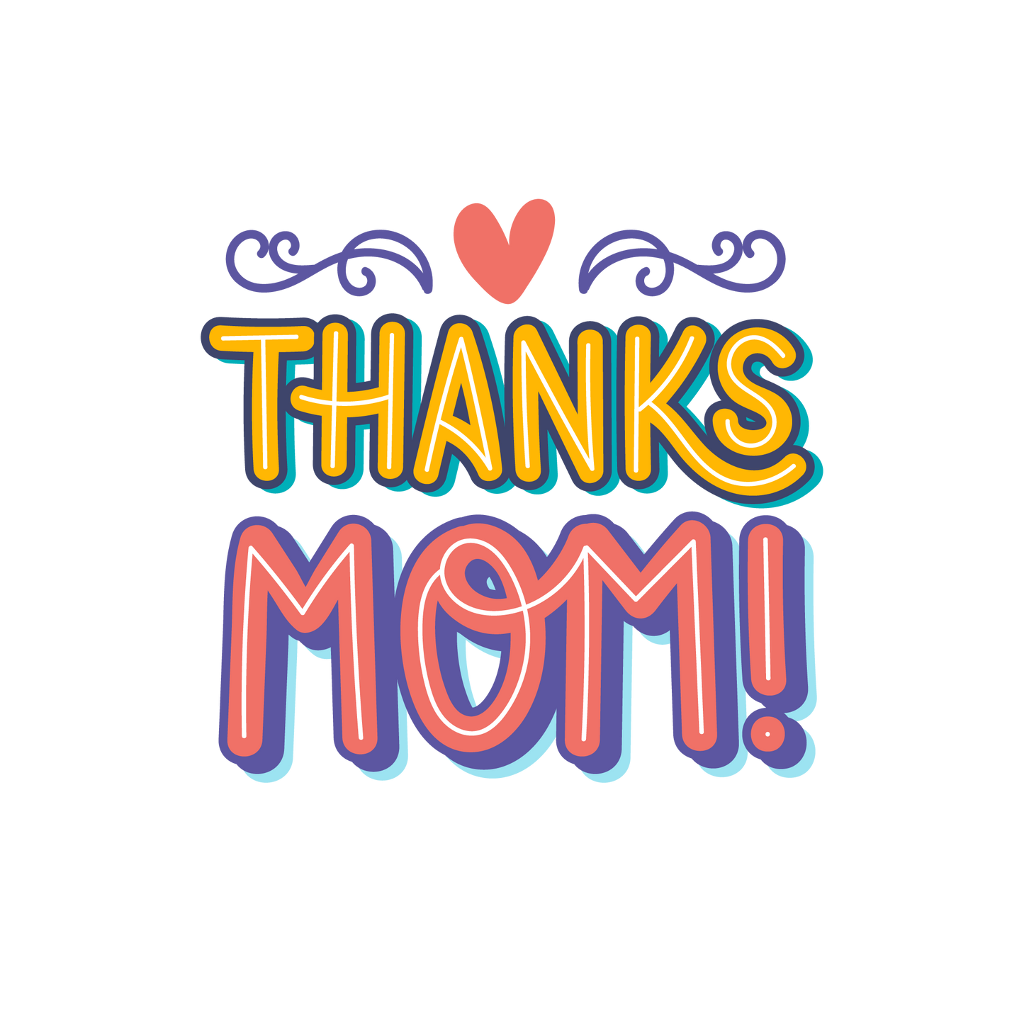 Thank you Mom - Water Bottle with Carabiner