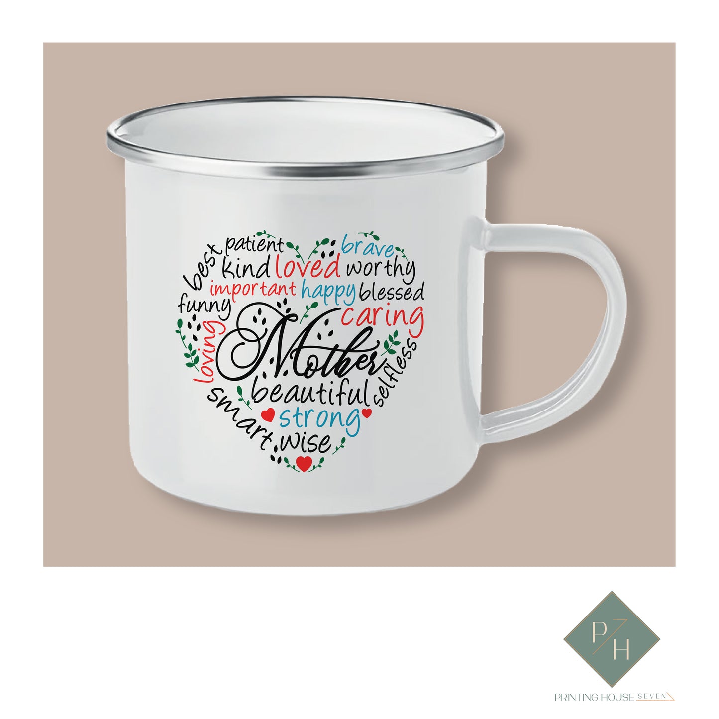 Mother Quotes - Enamel Mug