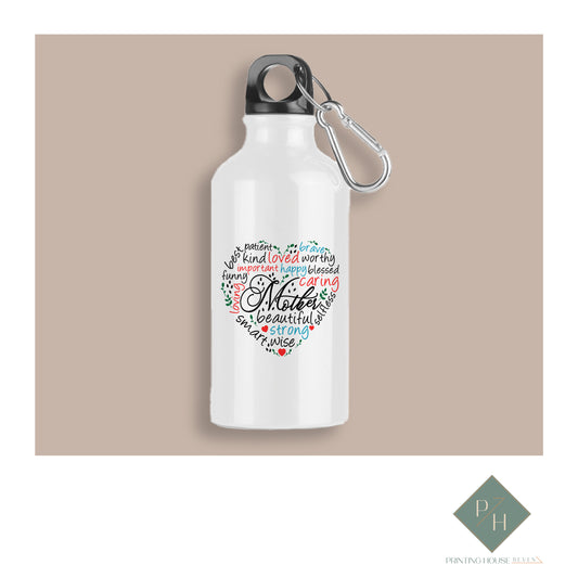 Mother Quotes - Bottle With Carabiner