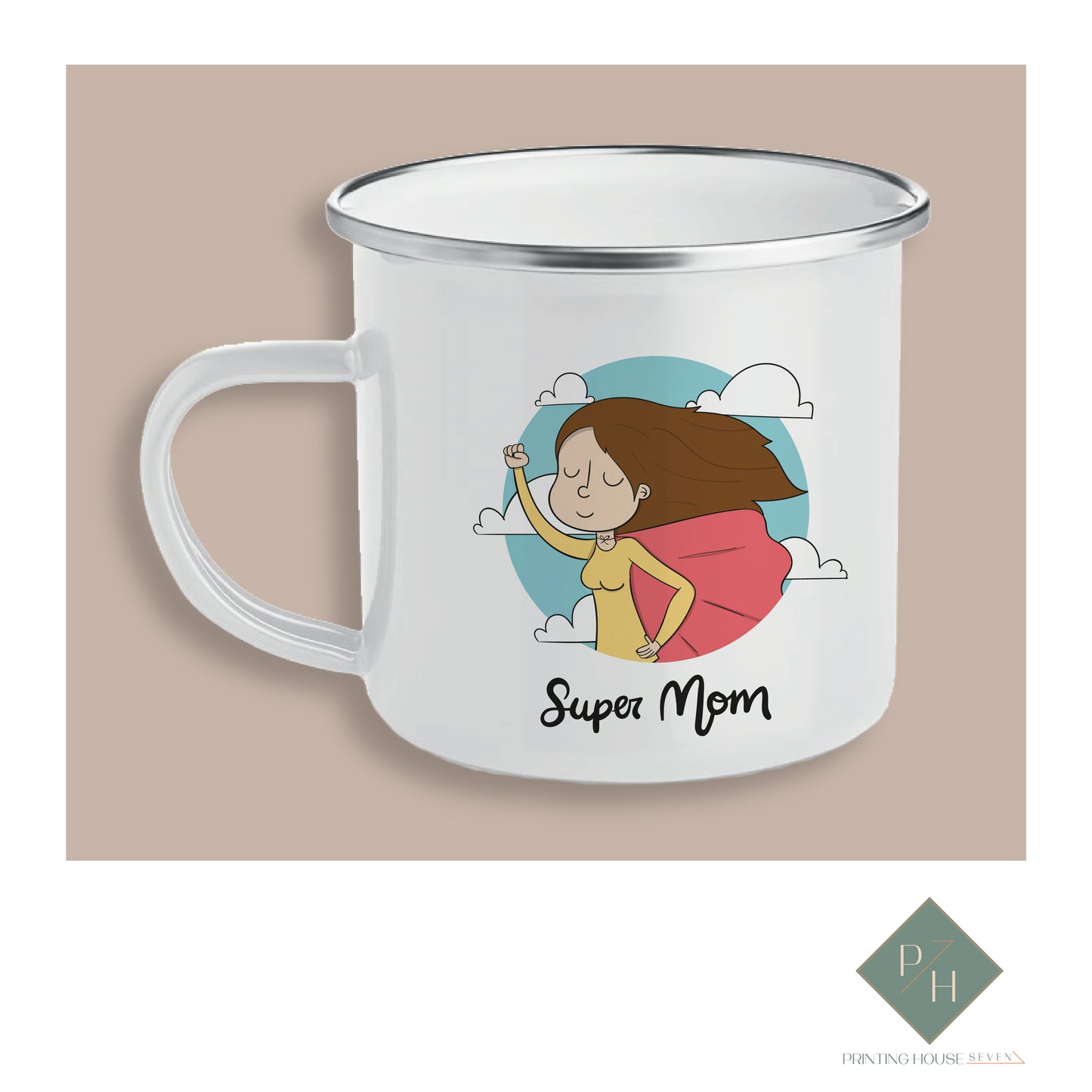 Super Mom - Enamel Mug