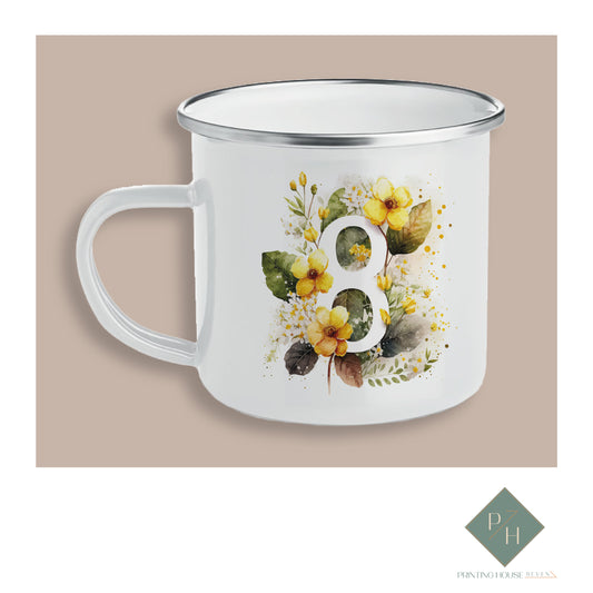 March 8th - Enamel Mug With Personal Wish