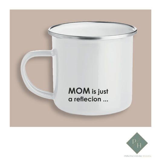 MOM = WOW - Enamel Mug