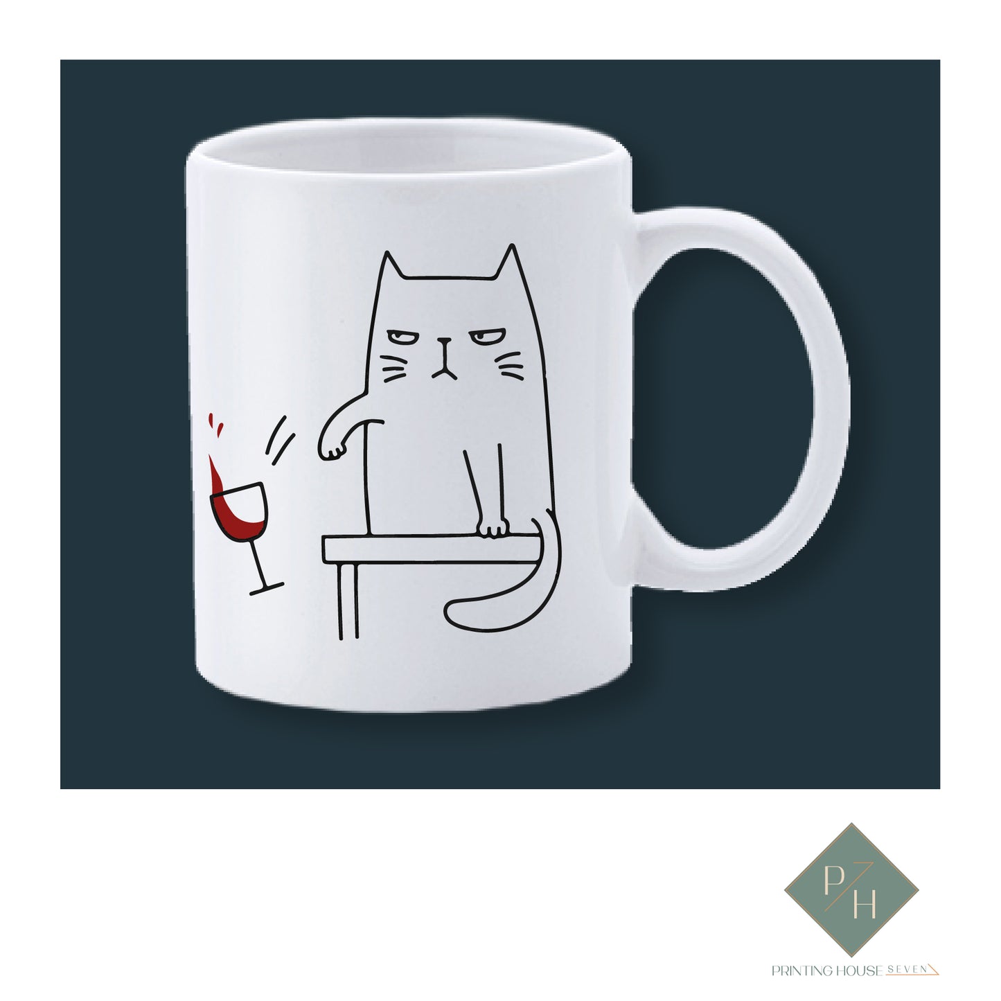 Cats And Wine - Glass