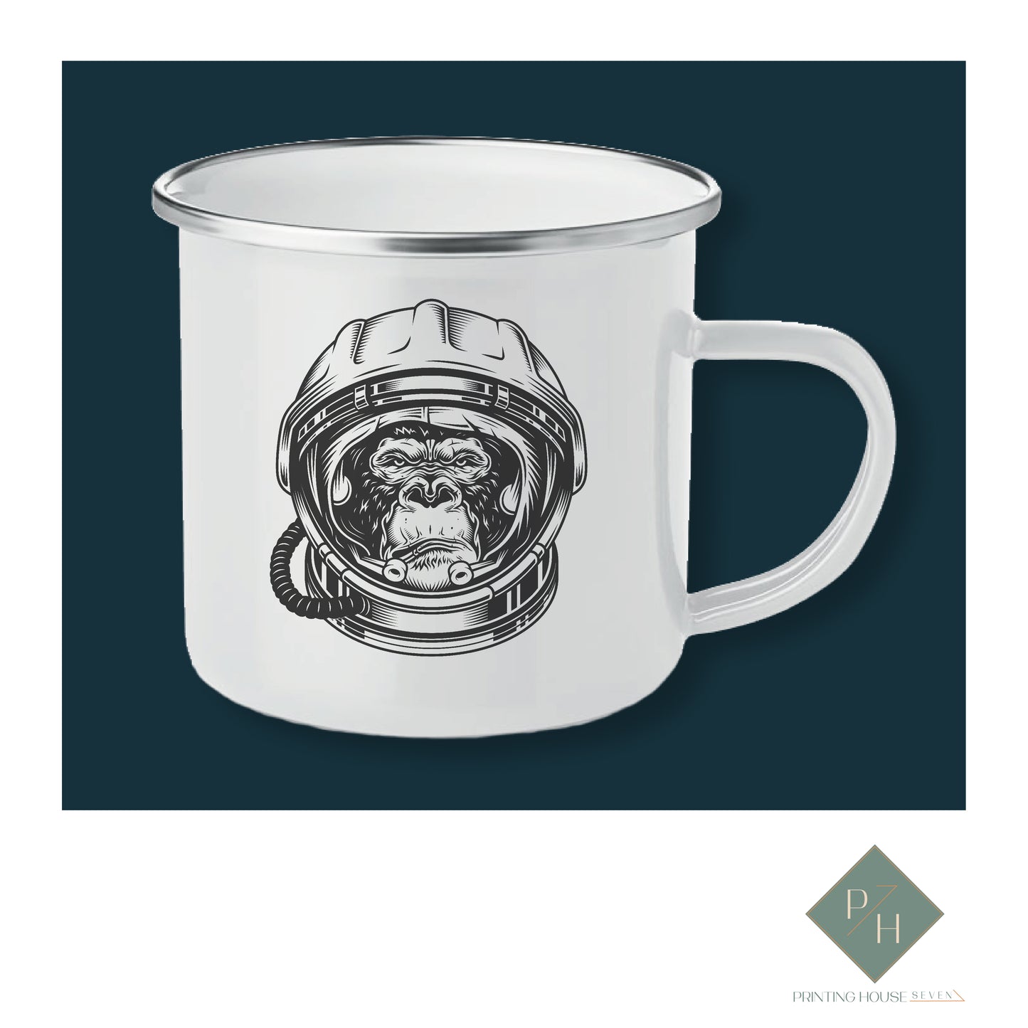 Astrogorilla - Enameled Mug