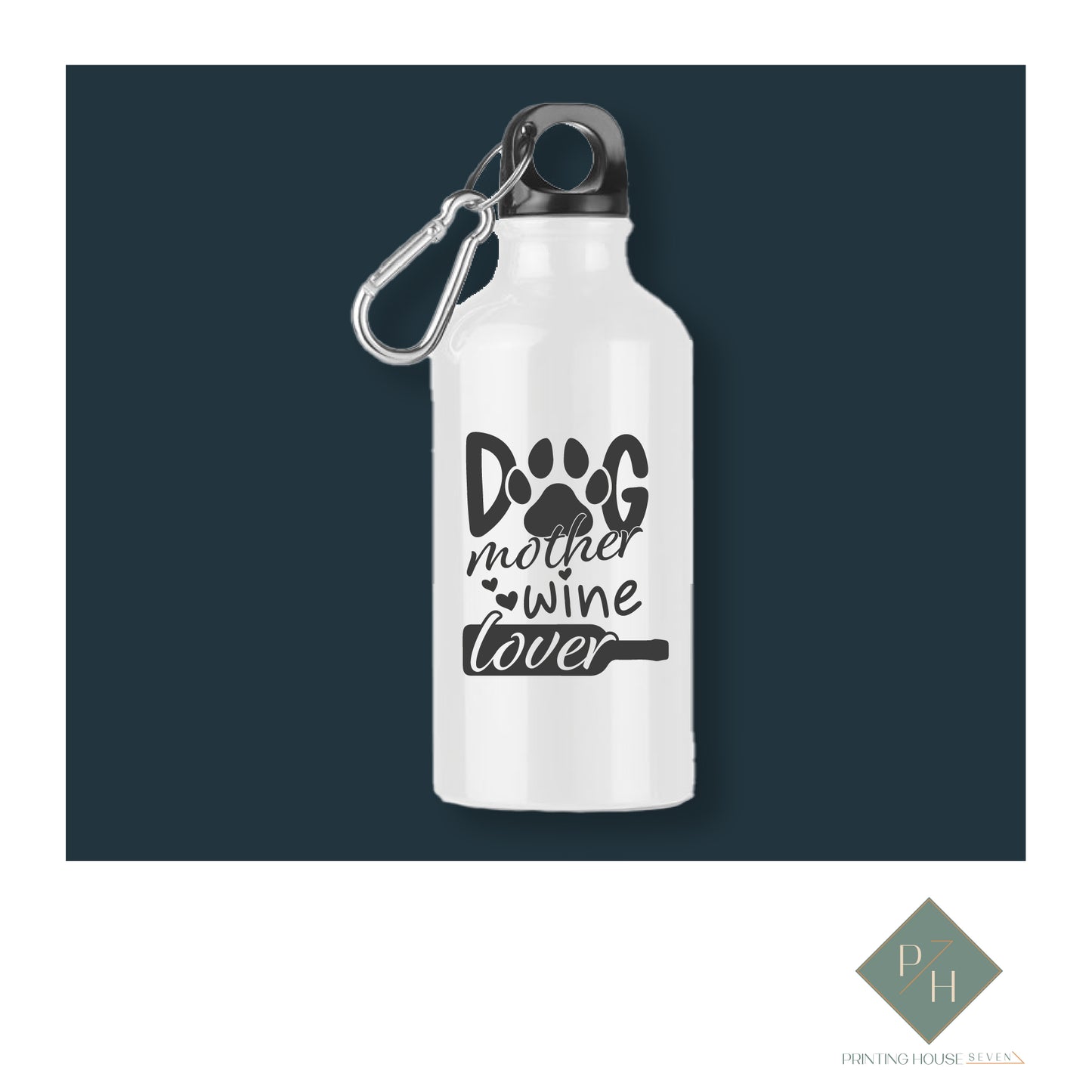 Dog Mother Wine Lover - Bottle With Carabiner