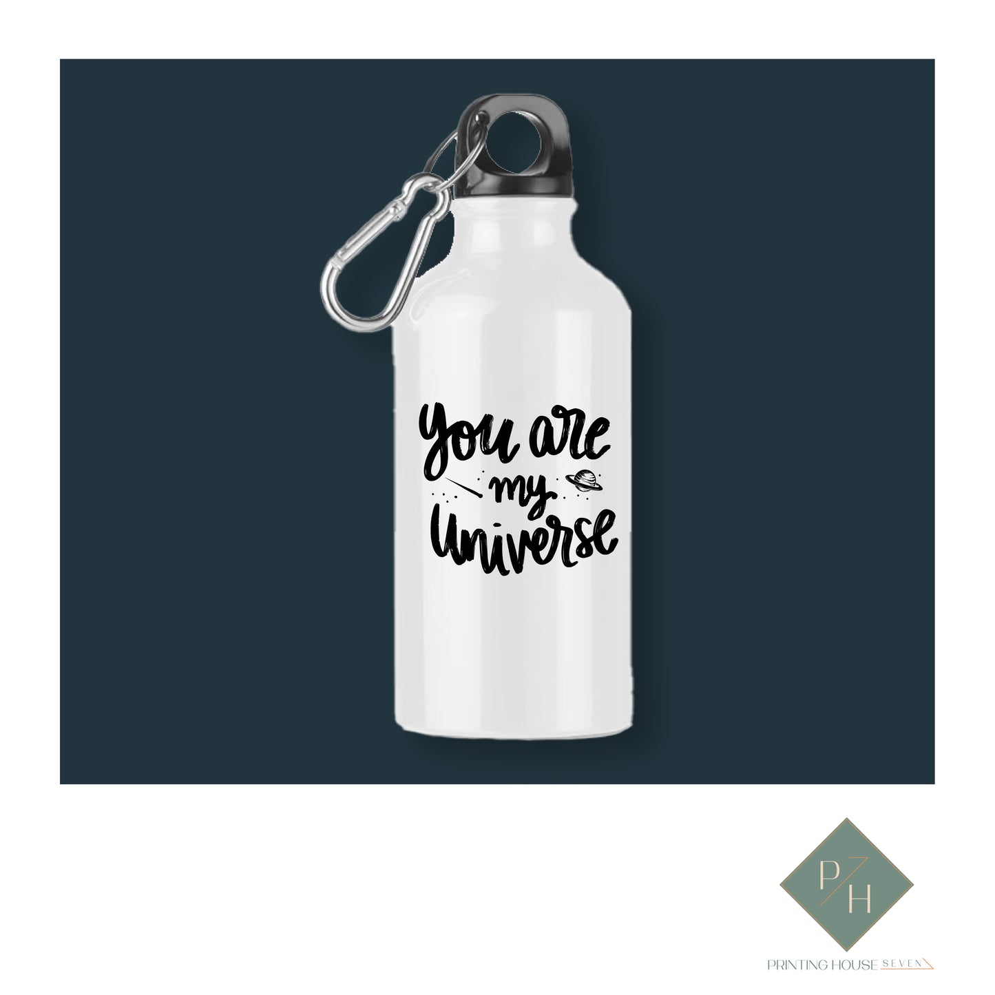 You Are My Universe - Bottle With Carabiner