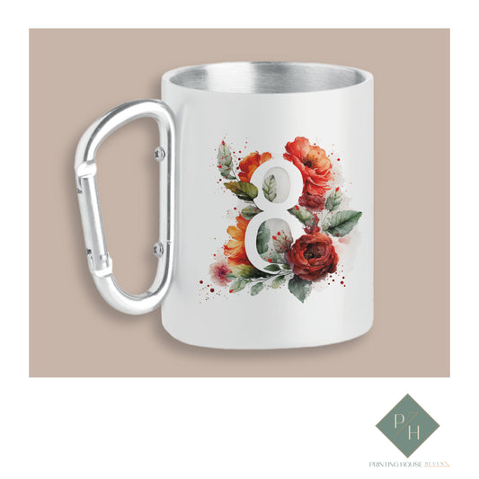 March 8th - Mug With Carabiner With Personal Wish