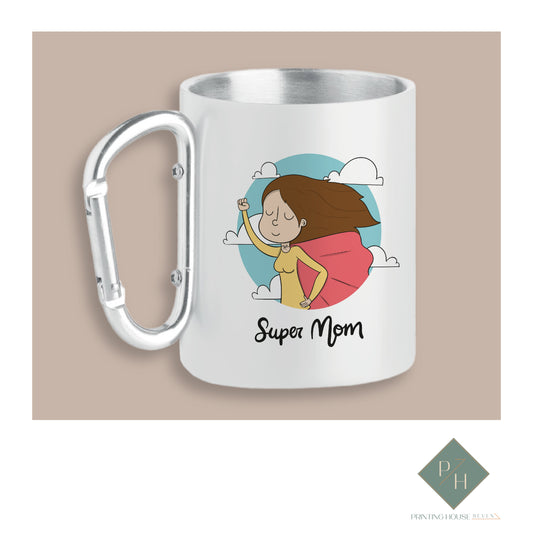 Super Mom - Can With Carabiner