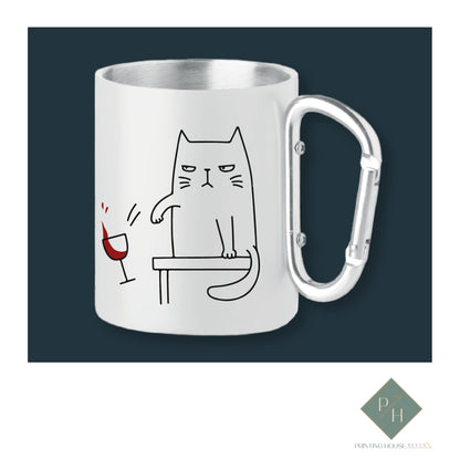 Cats And Wine - Jug With Carabiner