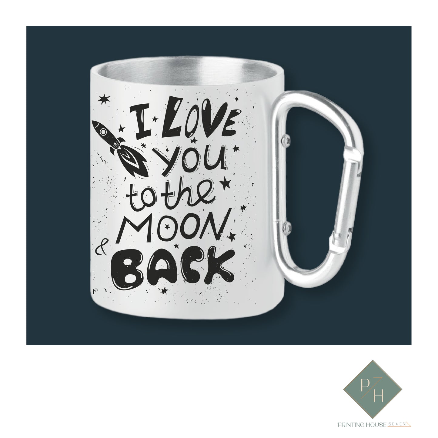 I Love You To The Moon And Back - Can With Carabiner