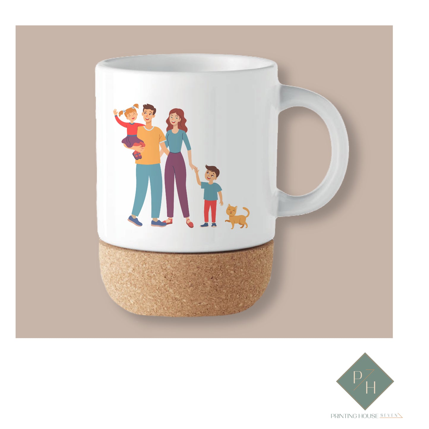 Family - Cork Bottom Cup