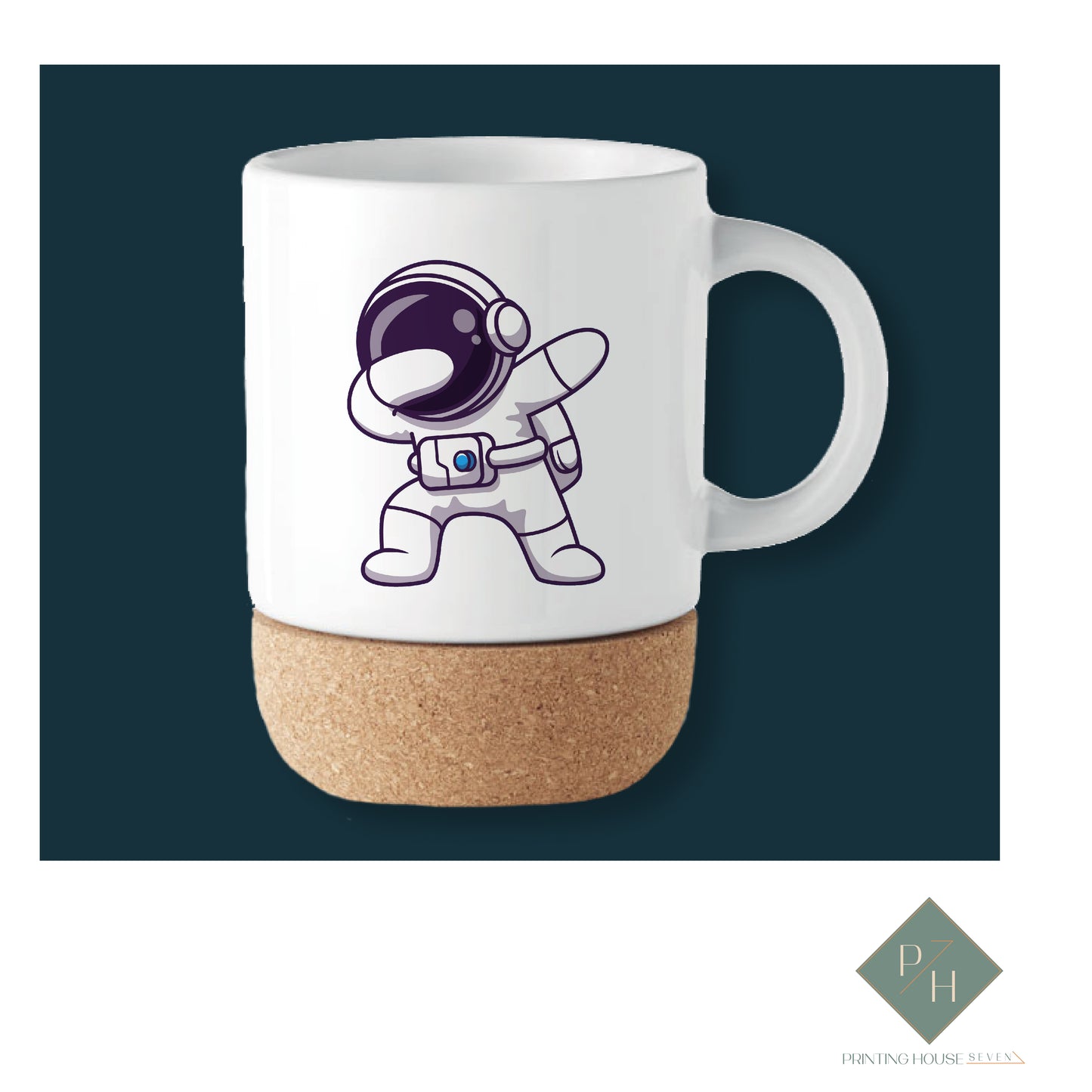 Astronaut Cork Bottom Mug