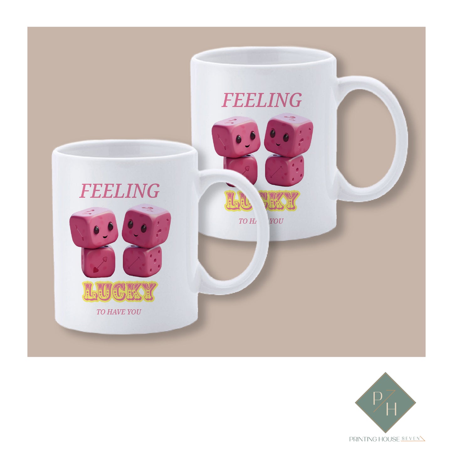 Feeling Lucky To Have You - Mugs For Couples