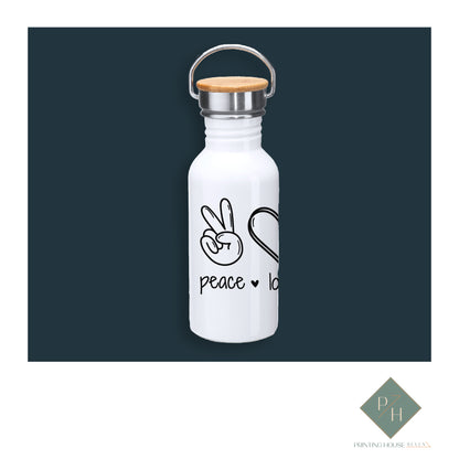 Peace, Love, Wine - Steel Bottle