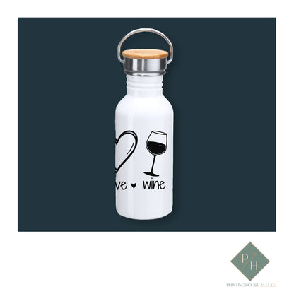 Peace, Love, Wine - Steel Bottle