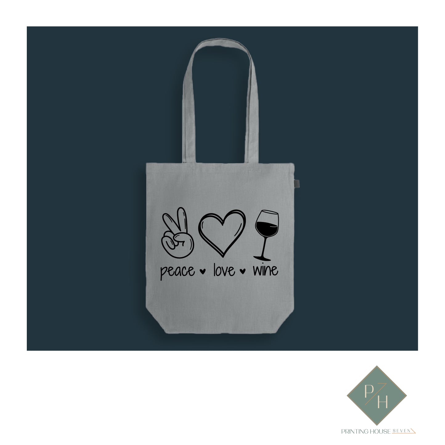 Peace, Love, Wine - Bag