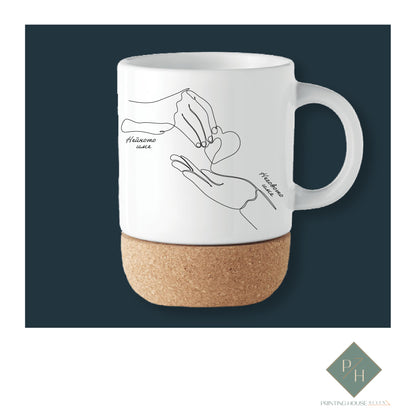 Cork Bottom Mug With Your Names