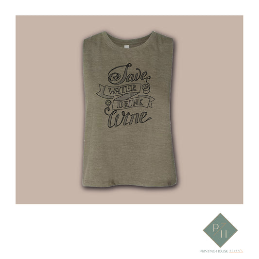 Save Water- Drink Wine - Tank Top