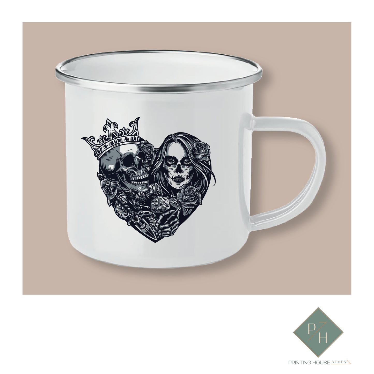 Skull Lovers - Enamel Mug