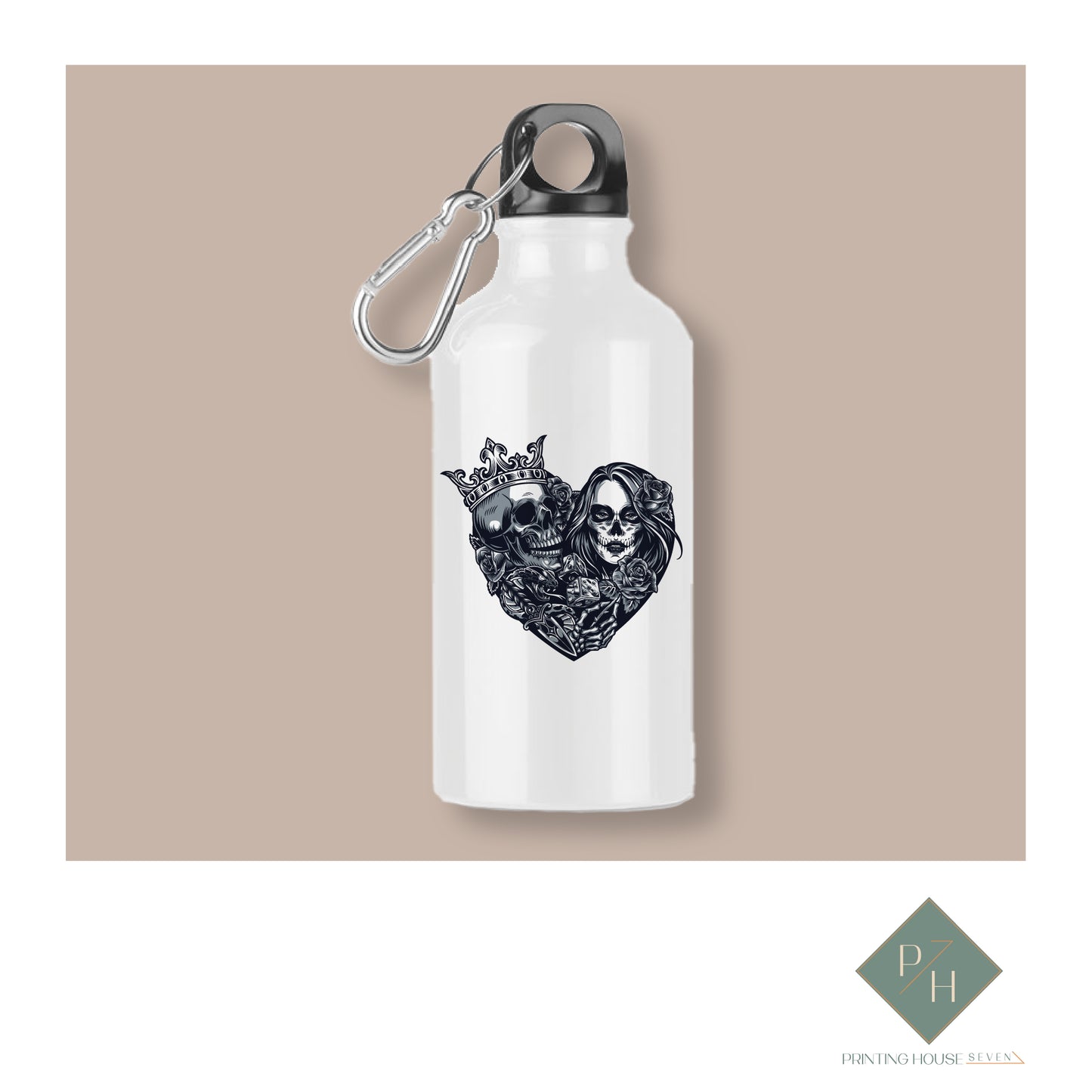 Skull Lovers - Bottle With Carabiner