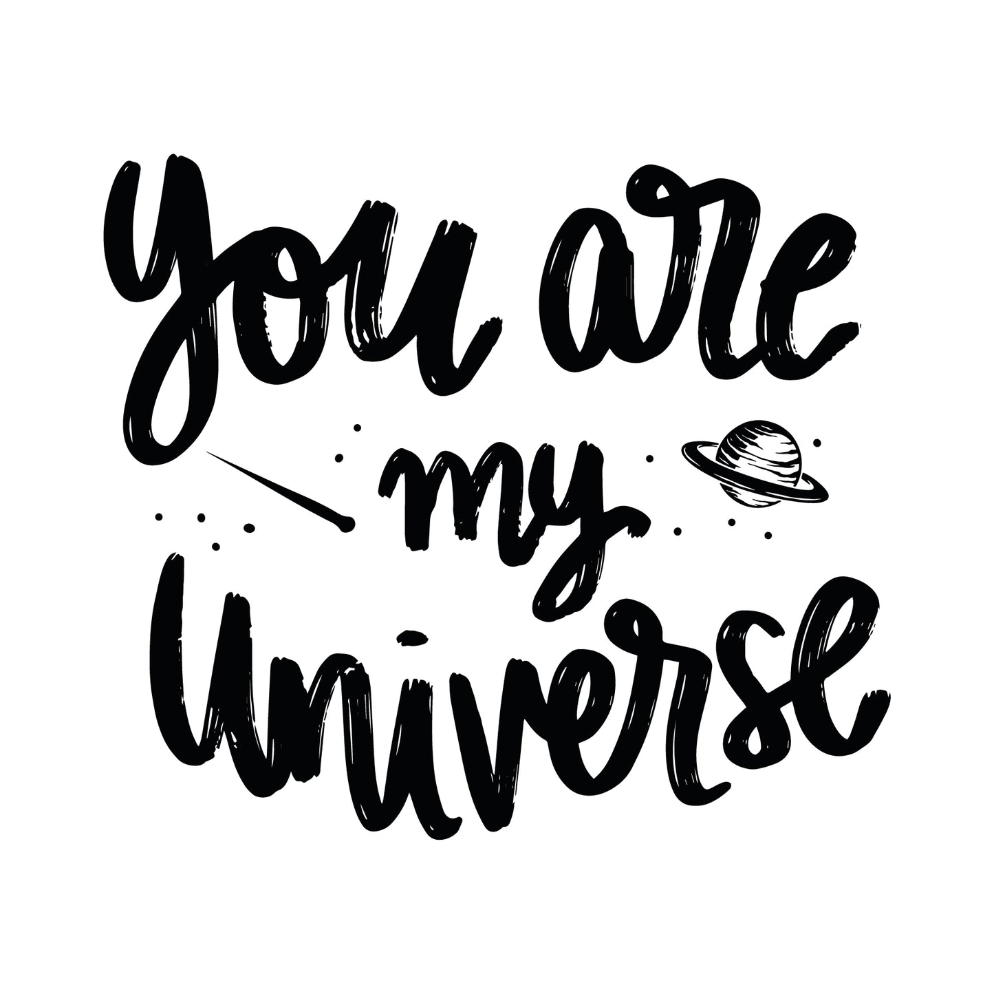 You Are My Universe - Bottle With Carabiner