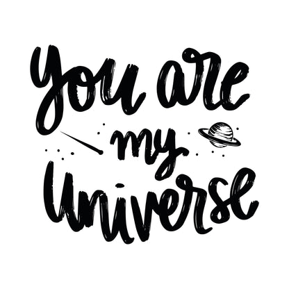 You Are My Universe - Enamel Mugs For Two