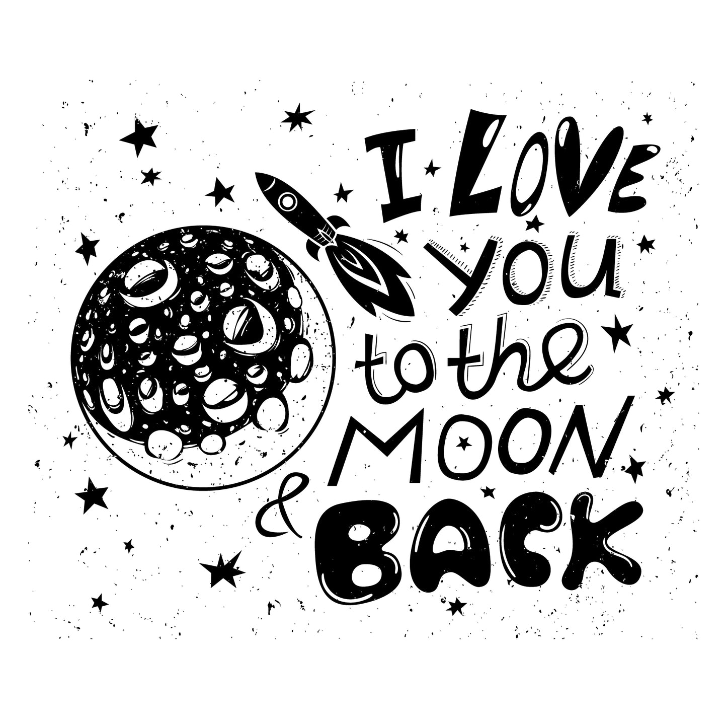 I Love You To The Moon & Back - Чаша С Корковo Дъно