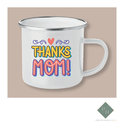 Thank you Mom - Enameled Mug