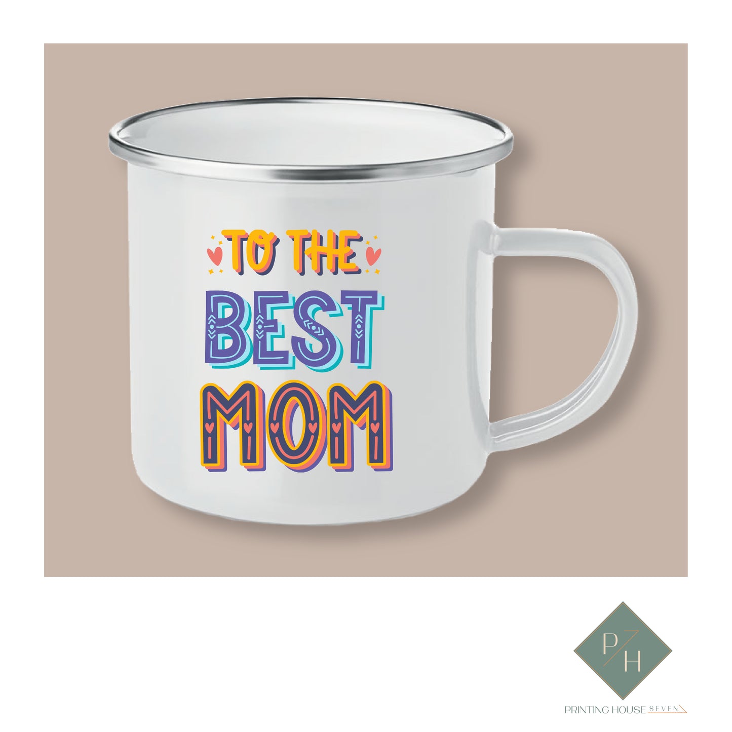 The Best Mother - Enameled Jug