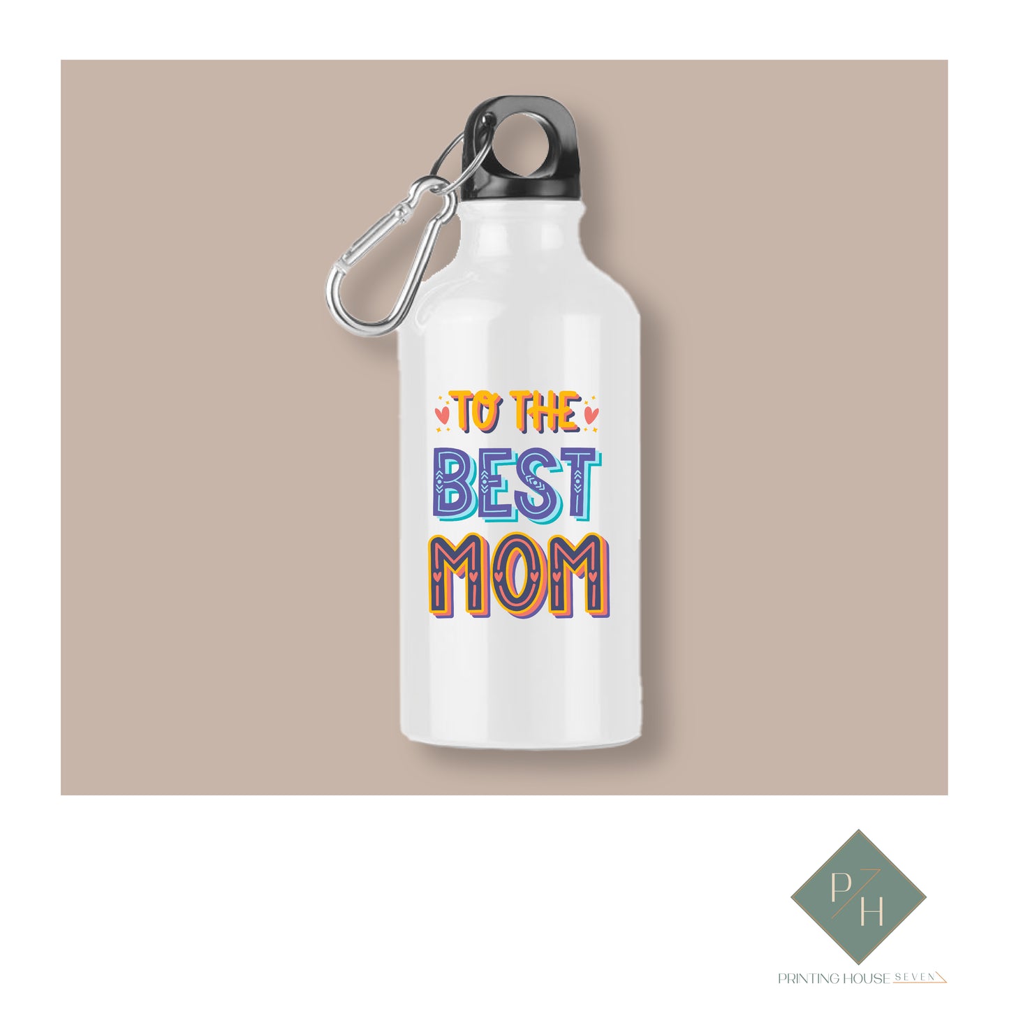 Best Mom - Bottle With Carabiner