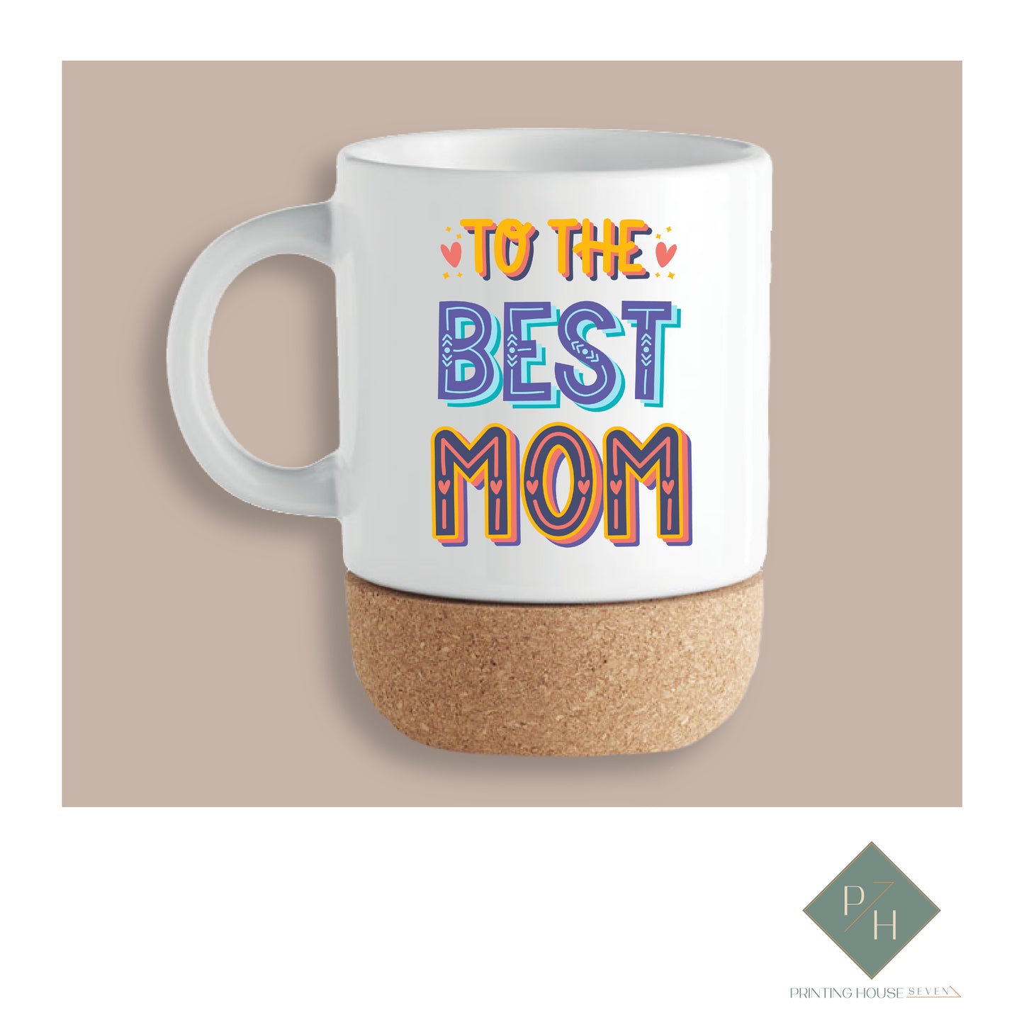 Best Mom - Cork Bottom Mug