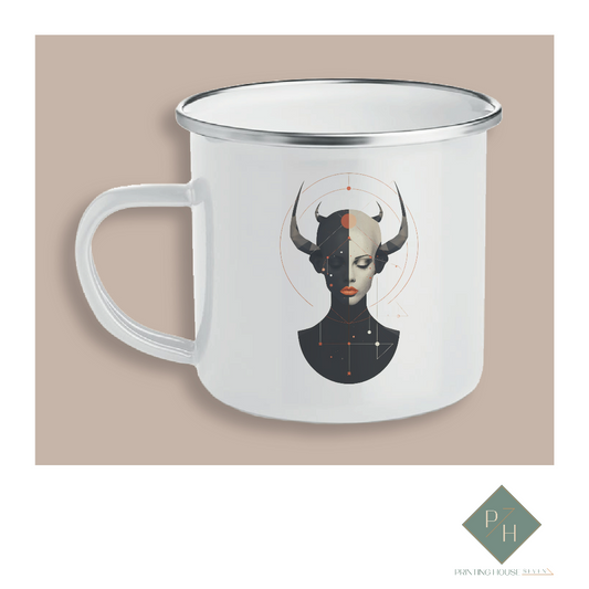 Capricorn - Enameled Mug