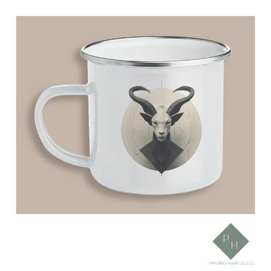 Capricorn - Enameled Mug