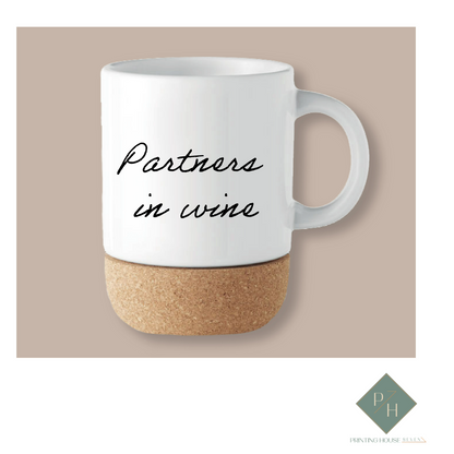 Partners In Wine - Cork Bottom Glass