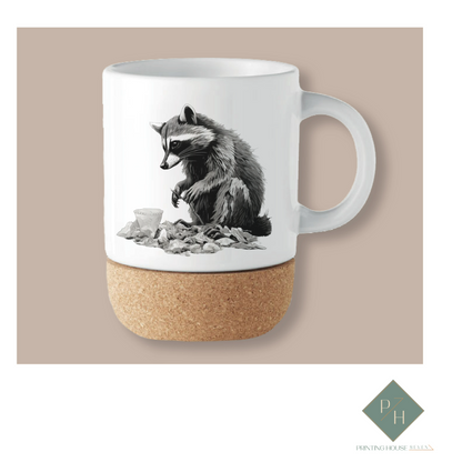 Raccoon - Cork Bottom Cup