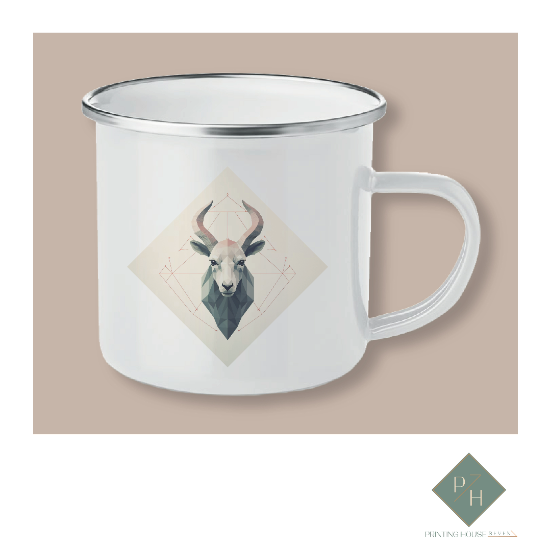 Capricorn - Enameled Mug