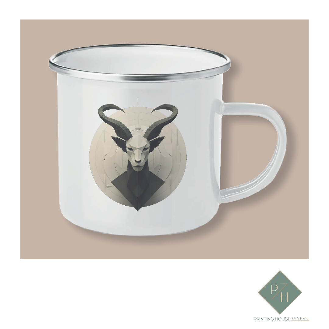 Capricorn - Enameled Mug